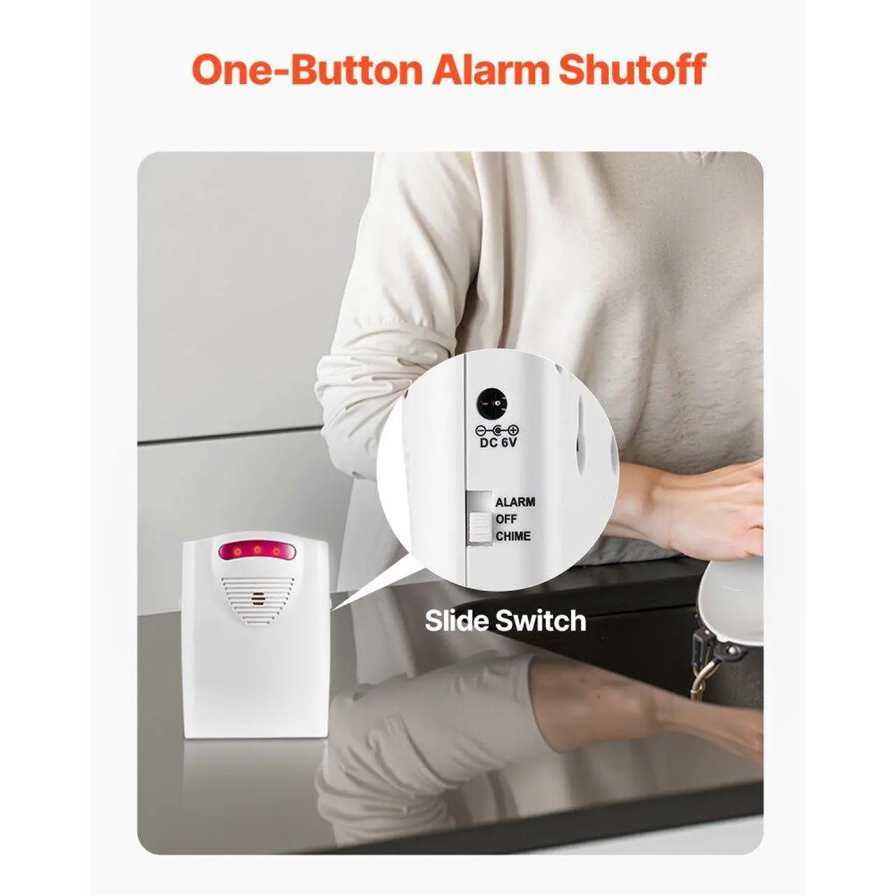 Alt view image 6 of 7 - VEVOR Bed Alarm System for Elderly Adults 14" x 30" Wireless Bed Sensor Pad with Pager