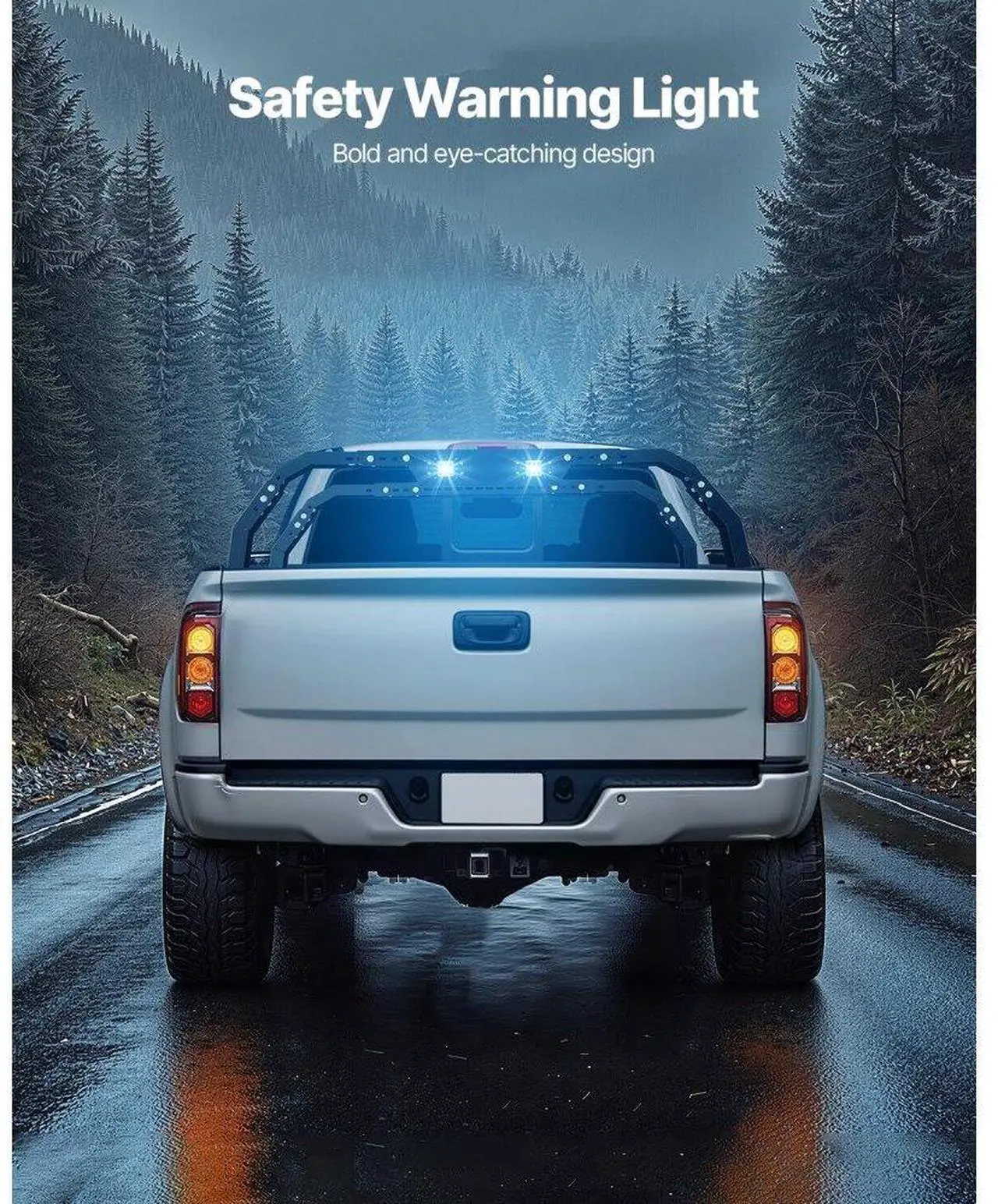 Alt view image 5 of 7 - VEVOR Overland Truck Bed Rack LED fit Ram 1500/Canyon/Silverado 1500/Tundra