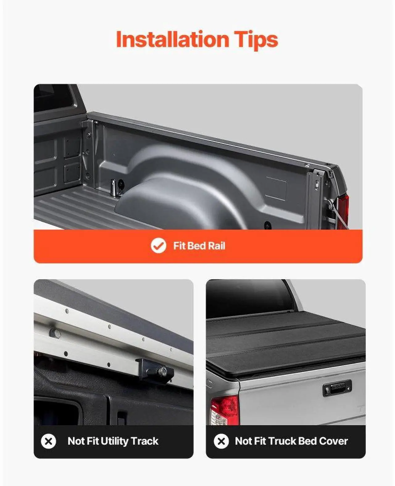 Alt view image 7 of 7 - VEVOR Overland Truck Bed Rack LED fit Ram 1500/Canyon/Silverado 1500/Tundra