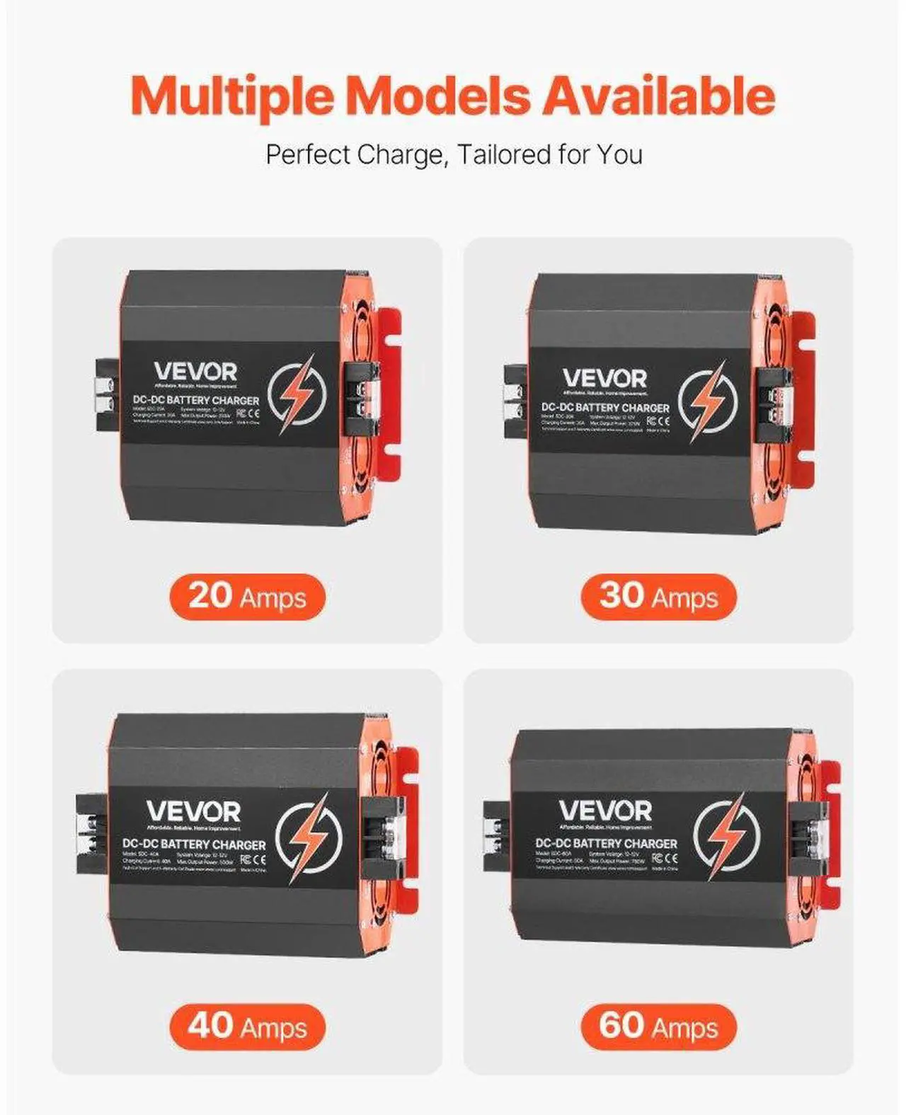 Alt view image 7 of 7 - 12V 30A DC to DC Charger Battery Charger 375W for Lead-Acid and Lithium AGM GEL