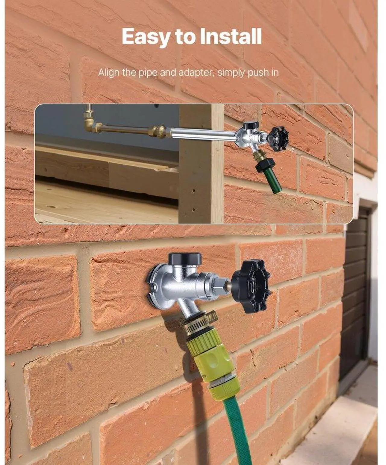 Alt view image 6 of 7 - 12 in Frost-Free Sillcock 1/2" PTC x 3/4" MHT Hose Bibb Anti-Siphon Valve