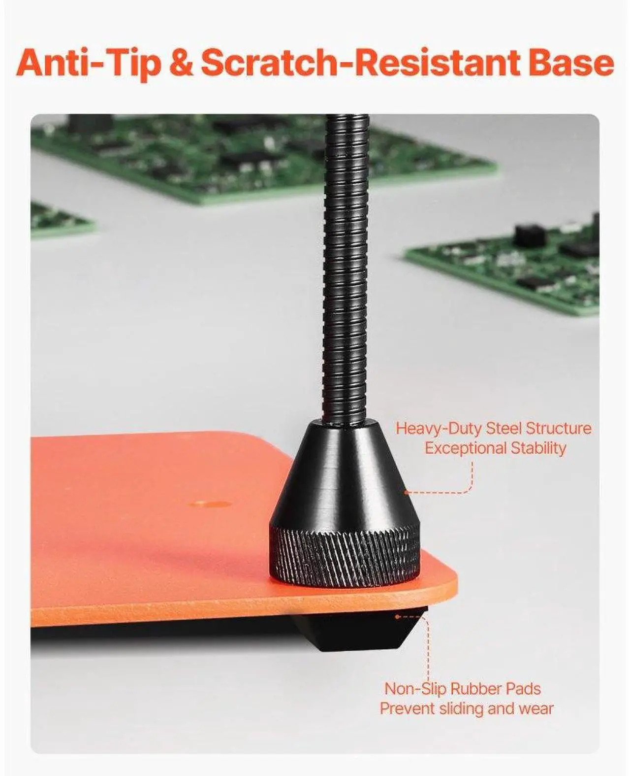 Alt view image 4 of 7 - Magnetic Helping Hands Soldering Station Hot Air Gun Holder 6 PCB Holders