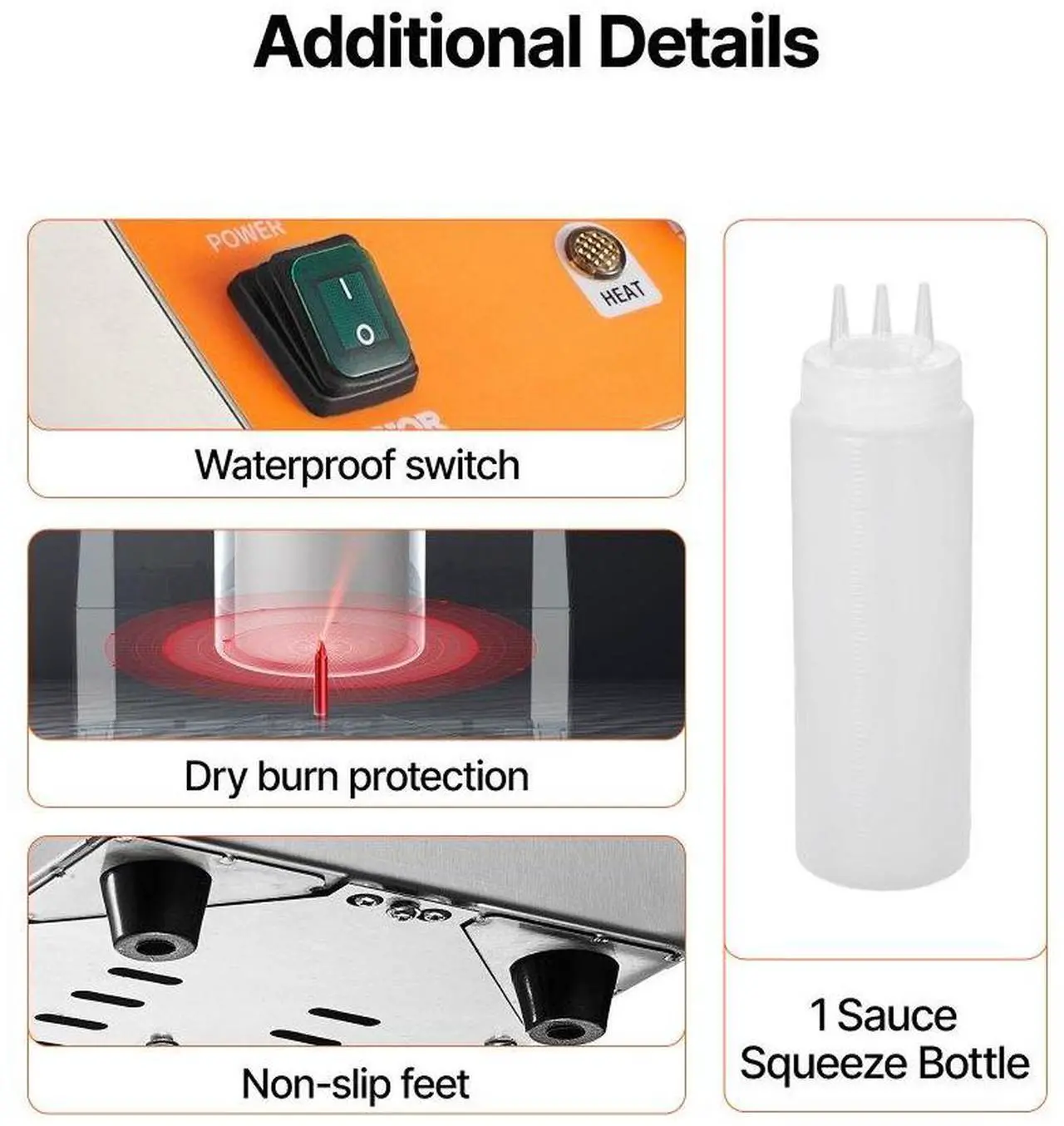 Alt view image 6 of 7 - 0.8L Electric Bottle Warmer with Bottle Commercial Hot Fudge Warmer 86-185