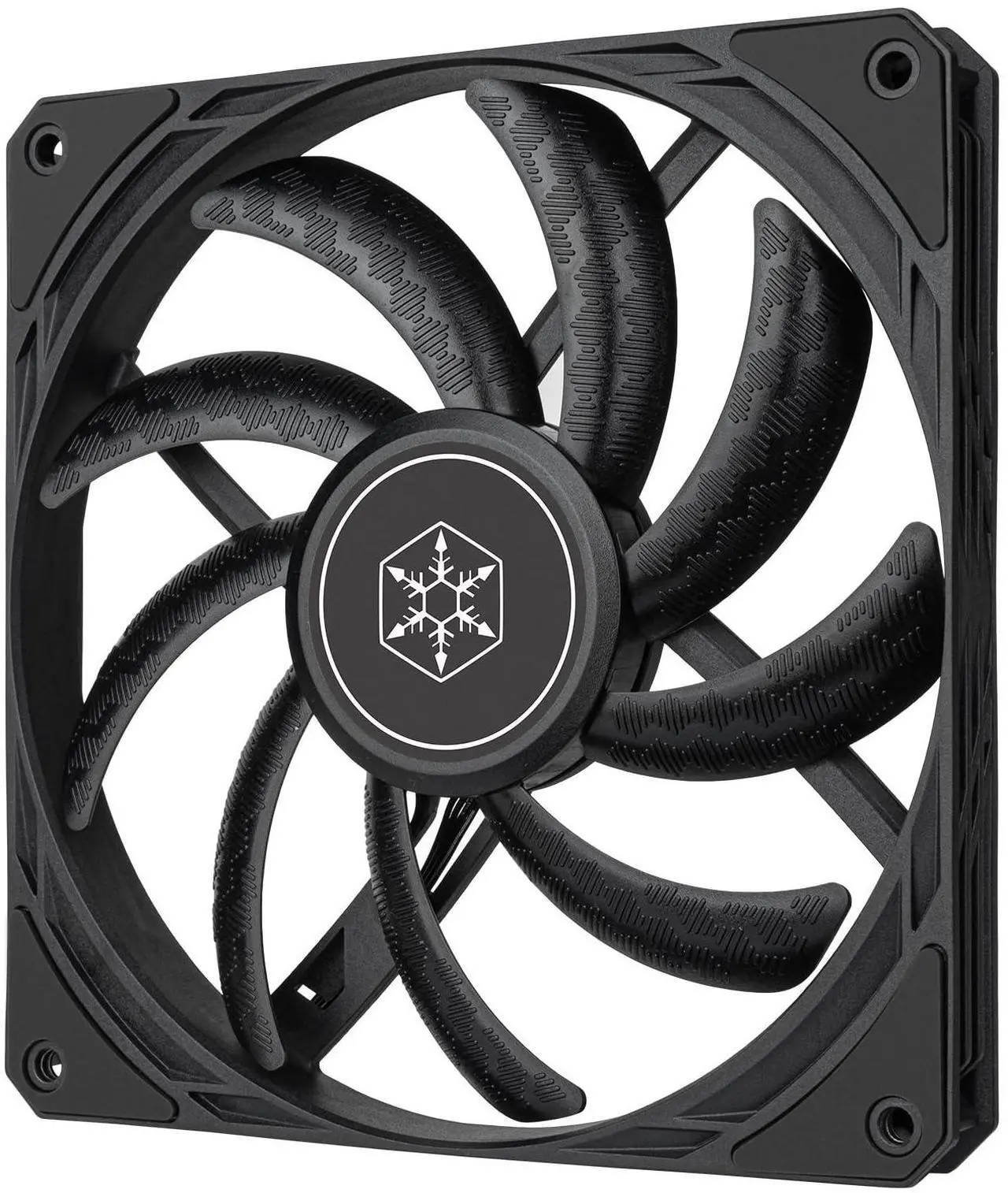 Alt view image 6 of 12 - SilverStone SST-AS140B Air Slimmer 140 Enhanced 140mm slim fan with full-range PWM