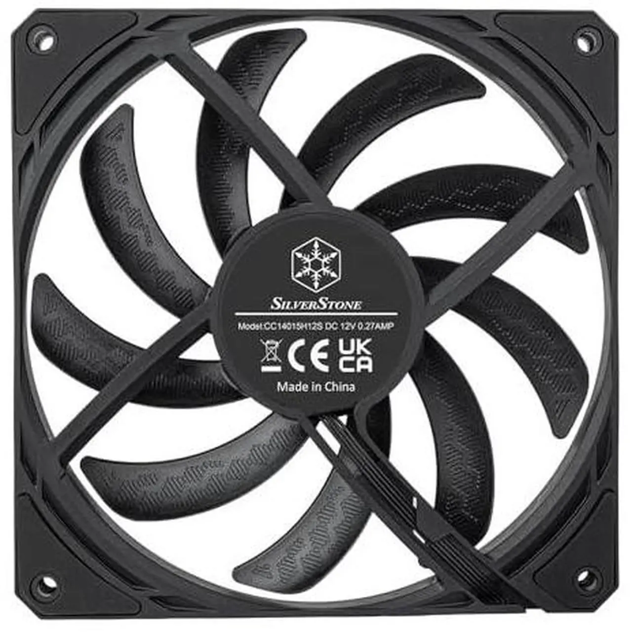 Alt view image 9 of 12 - SilverStone SST-AS140B Air Slimmer 140 Enhanced 140mm slim fan with full-range PWM