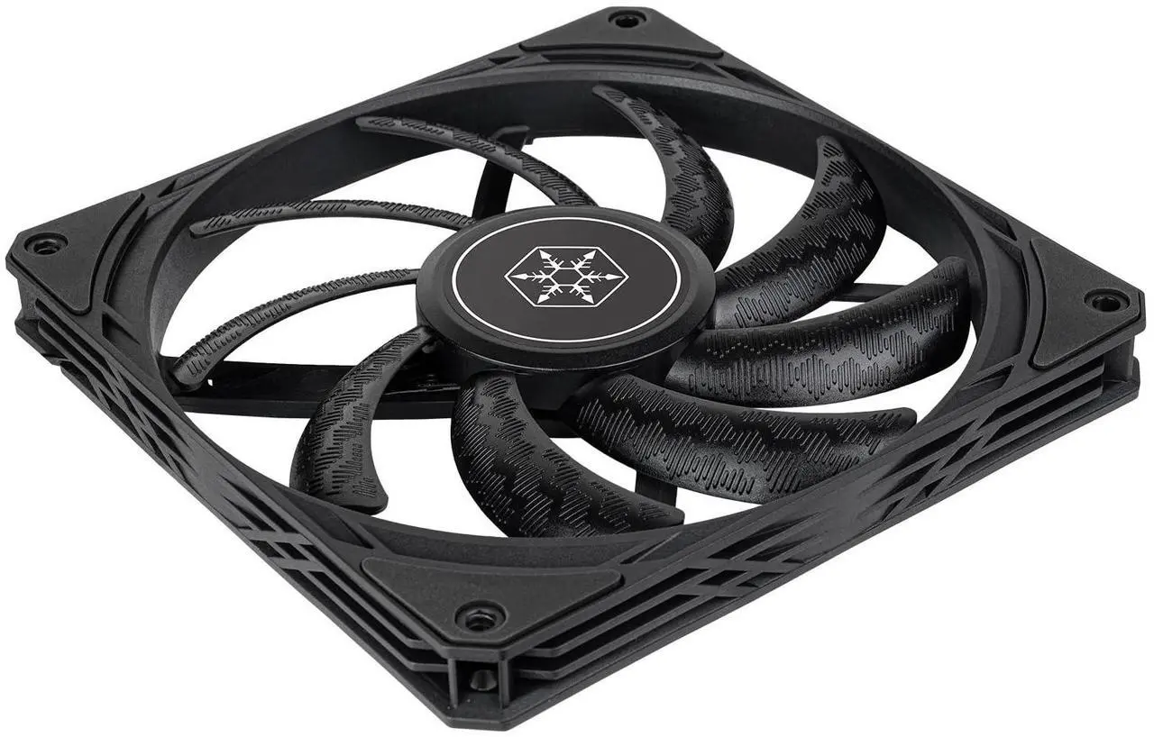 Alt view image 10 of 12 - SilverStone SST-AS140B Air Slimmer 140 Enhanced 140mm slim fan with full-range PWM
