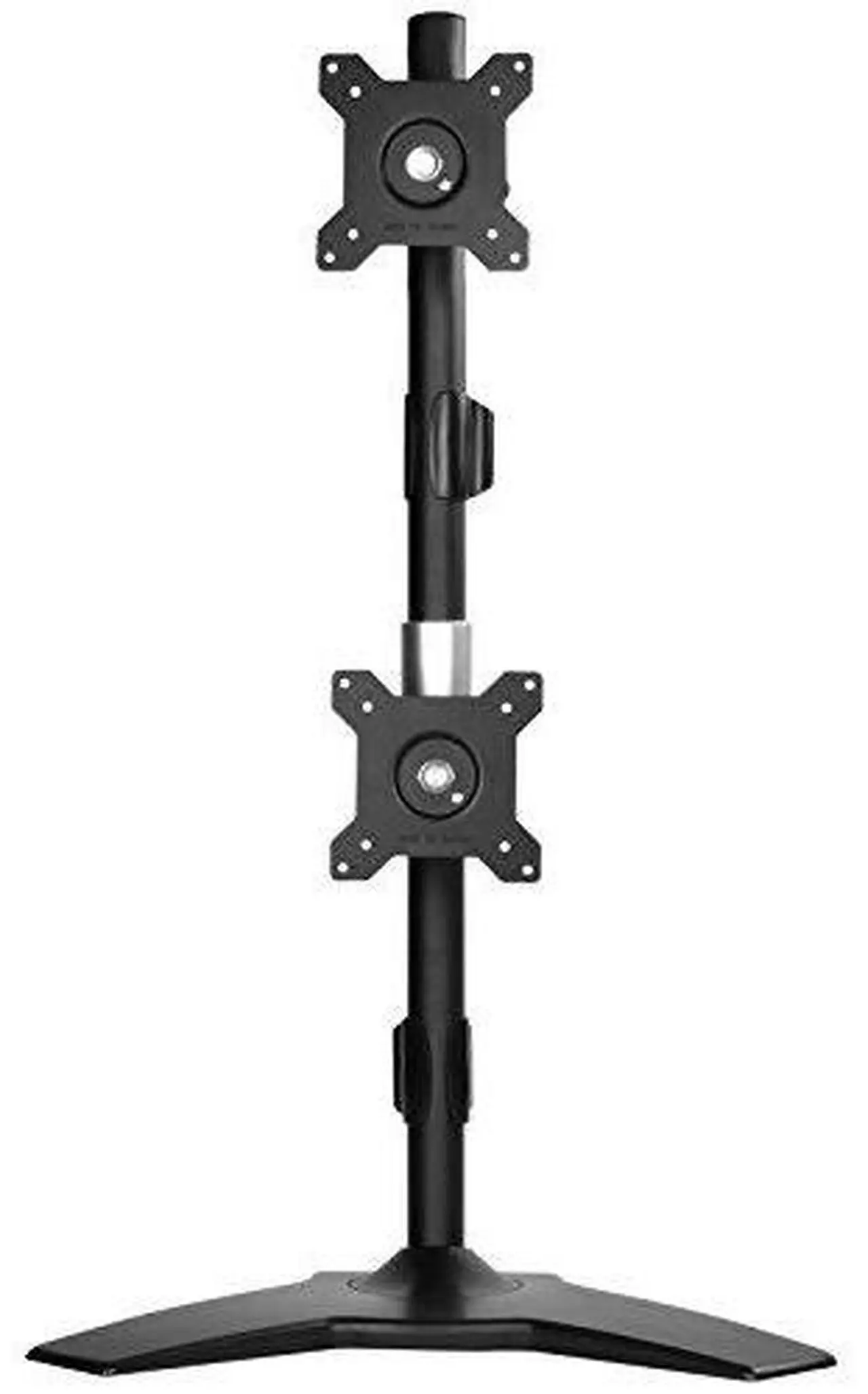 Alt view image 4 of 9 - Vertical dual LCD monitor desk stand, support up to 24" LCD monitor