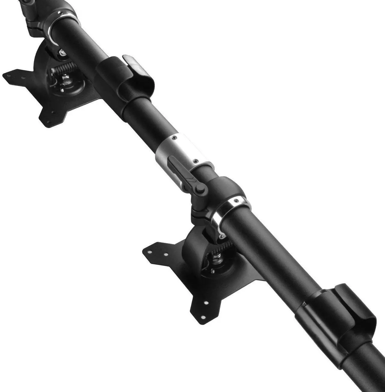 Alt view image 7 of 9 - Vertical dual LCD monitor desk stand, support up to 24" LCD monitor