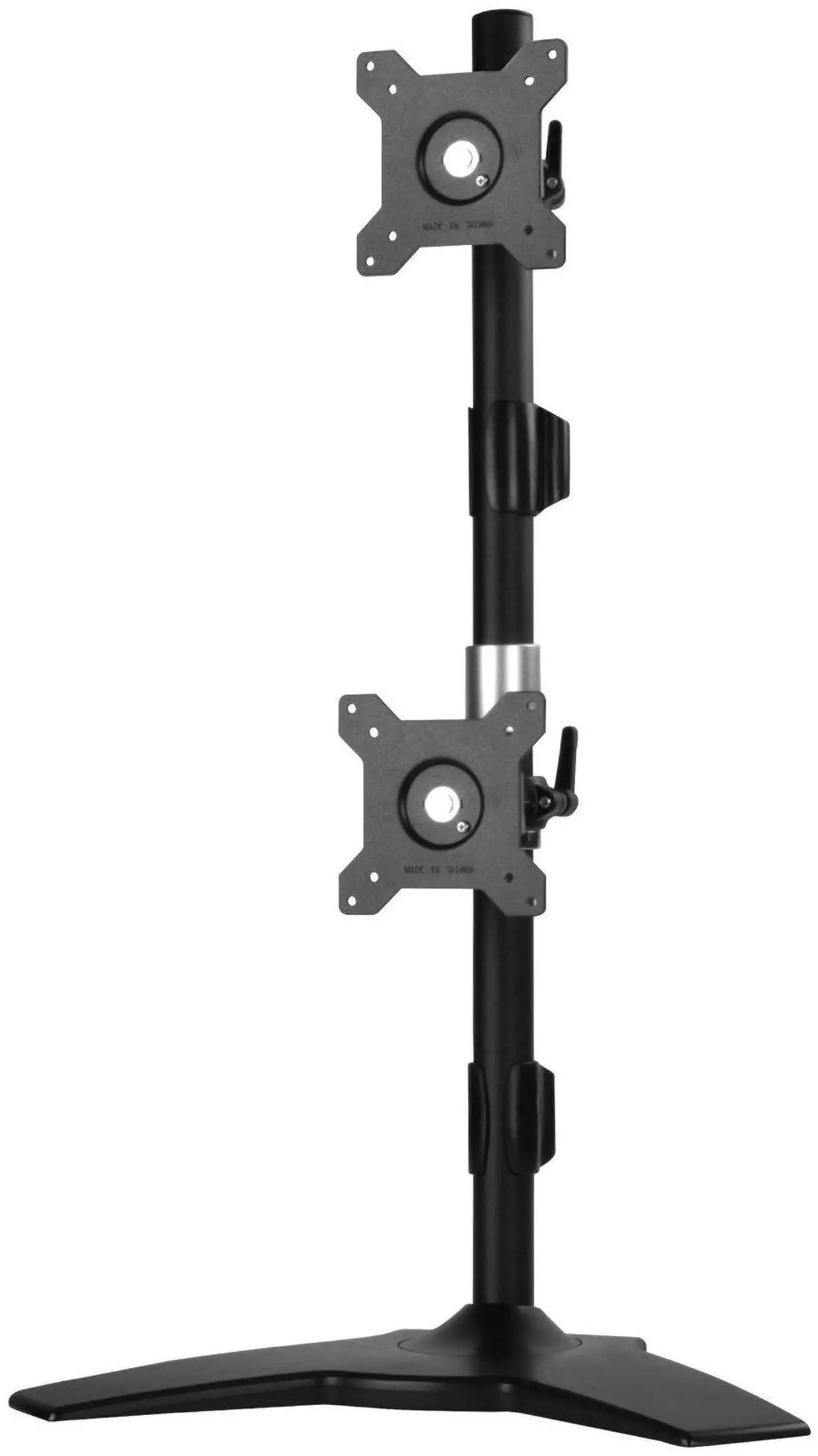 Alt view image 3 of 9 - Vertical dual LCD monitor desk stand, support up to 24" LCD monitor