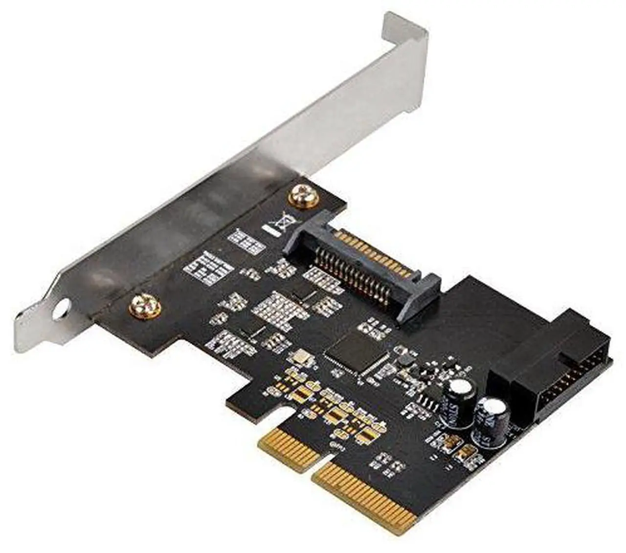 Alt view image 4 of 8 - SilverStone Technology USB 3.1 Gen2 PCIe card with internal 19pin connector plus Pericom ReDriver ECU04-E