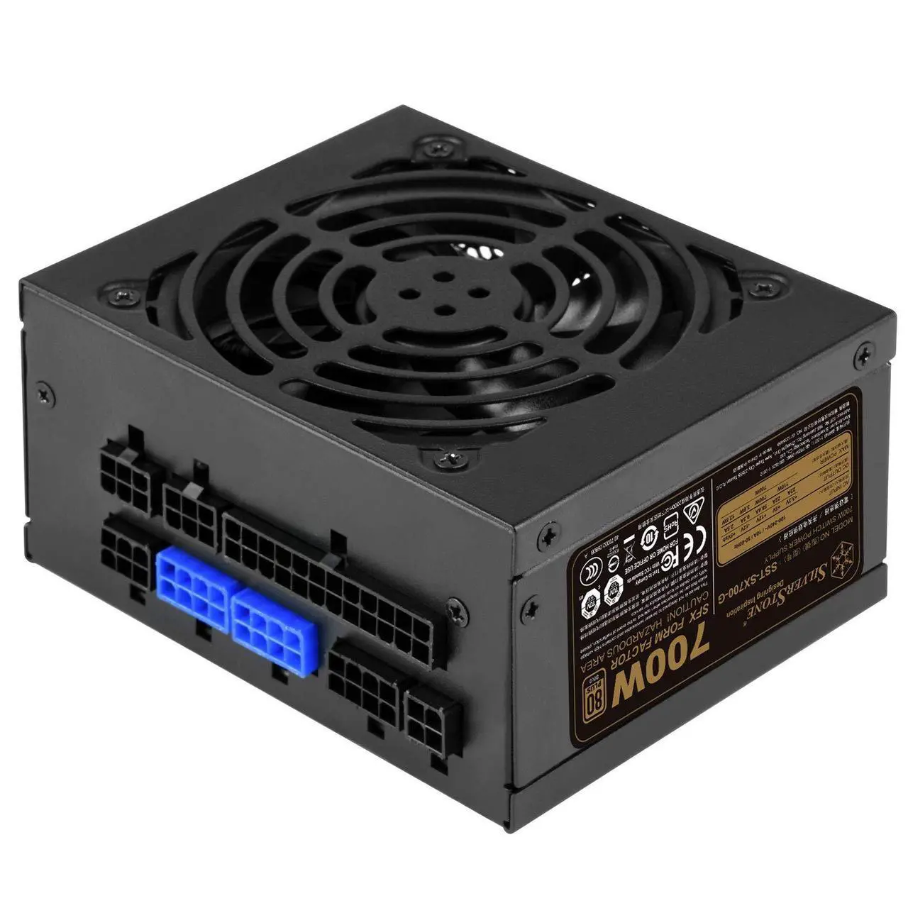 Alt view image 11 of 14 - SilverStone Technology SST-SX700-G 700W SFX Fully Modular 80 Plus Gold PSU with Improved 92mm Fan and Japanese Capacitors