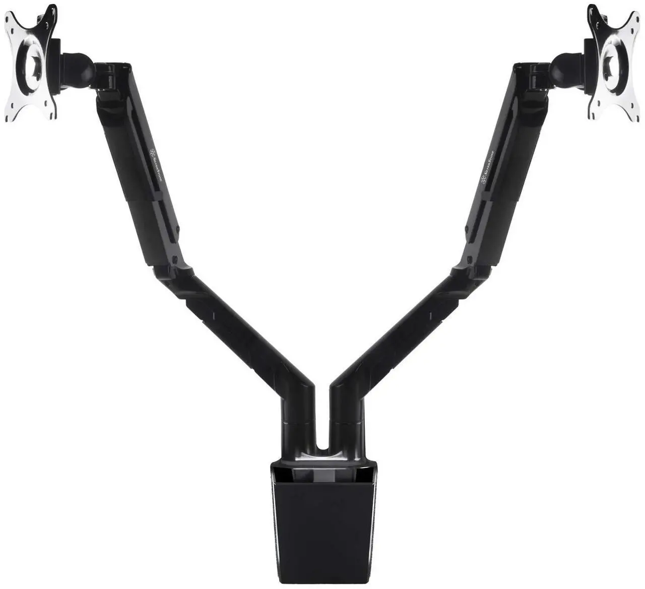 Alt view image 8 of 13 - Gas Spring Swing Dual Monitor Mount,support up to 32 monitor and 9KG(19.8lbs), Meet VESA Mounting Interface Standard
