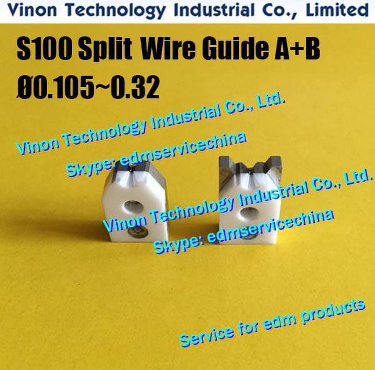 d=0.305mm S100 edm Wire Guide A+B Diamond 3087703, Upper Split Wire Guide AB 0.305mm 0205529 for AQ,A,EPOC series J13107A