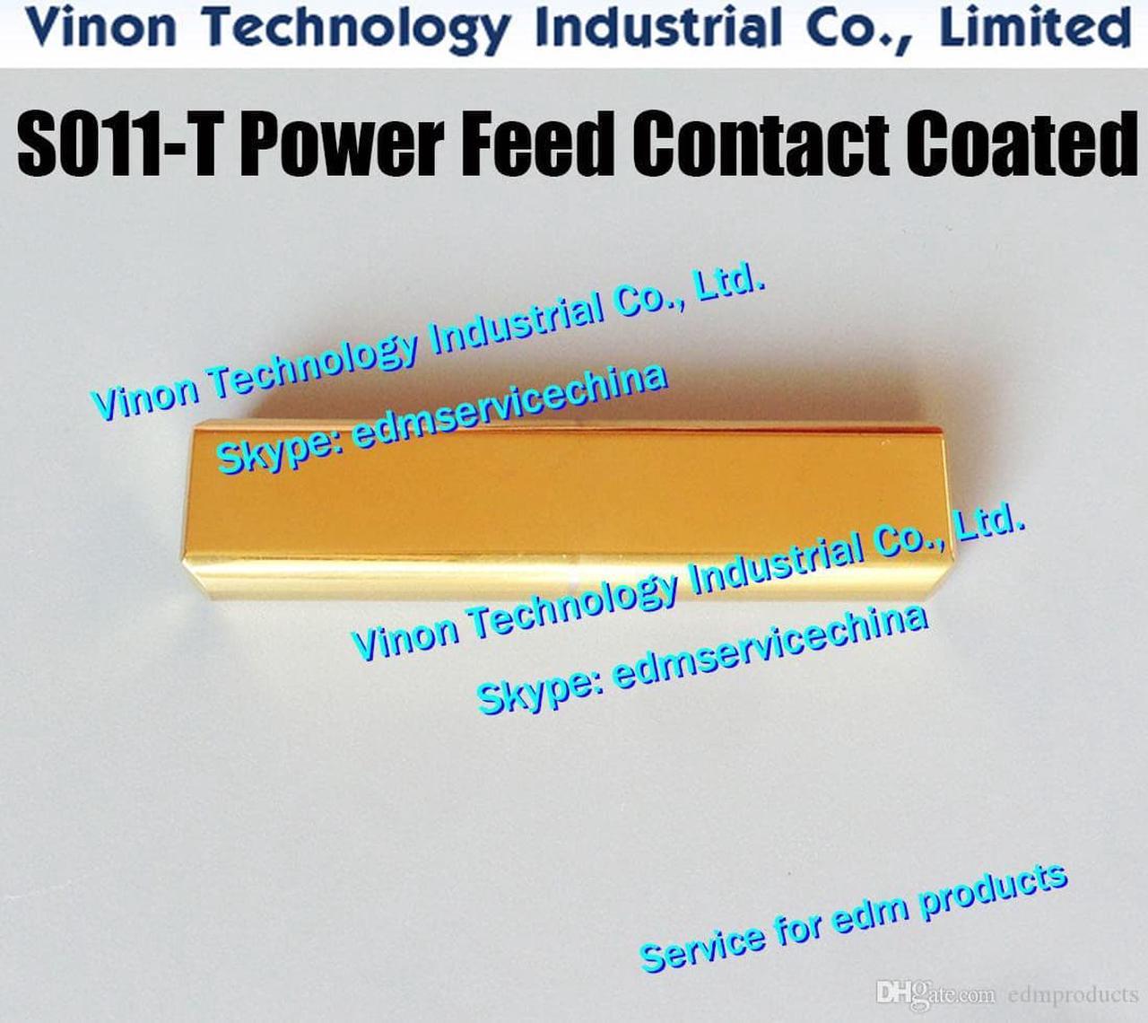 S011-T 3110330 Power Feed Contact (Titanium Coated) 4.8x40x10, edm Conductivity Piece H=10 MWS01390A, J01118A, 3085263, J04254A