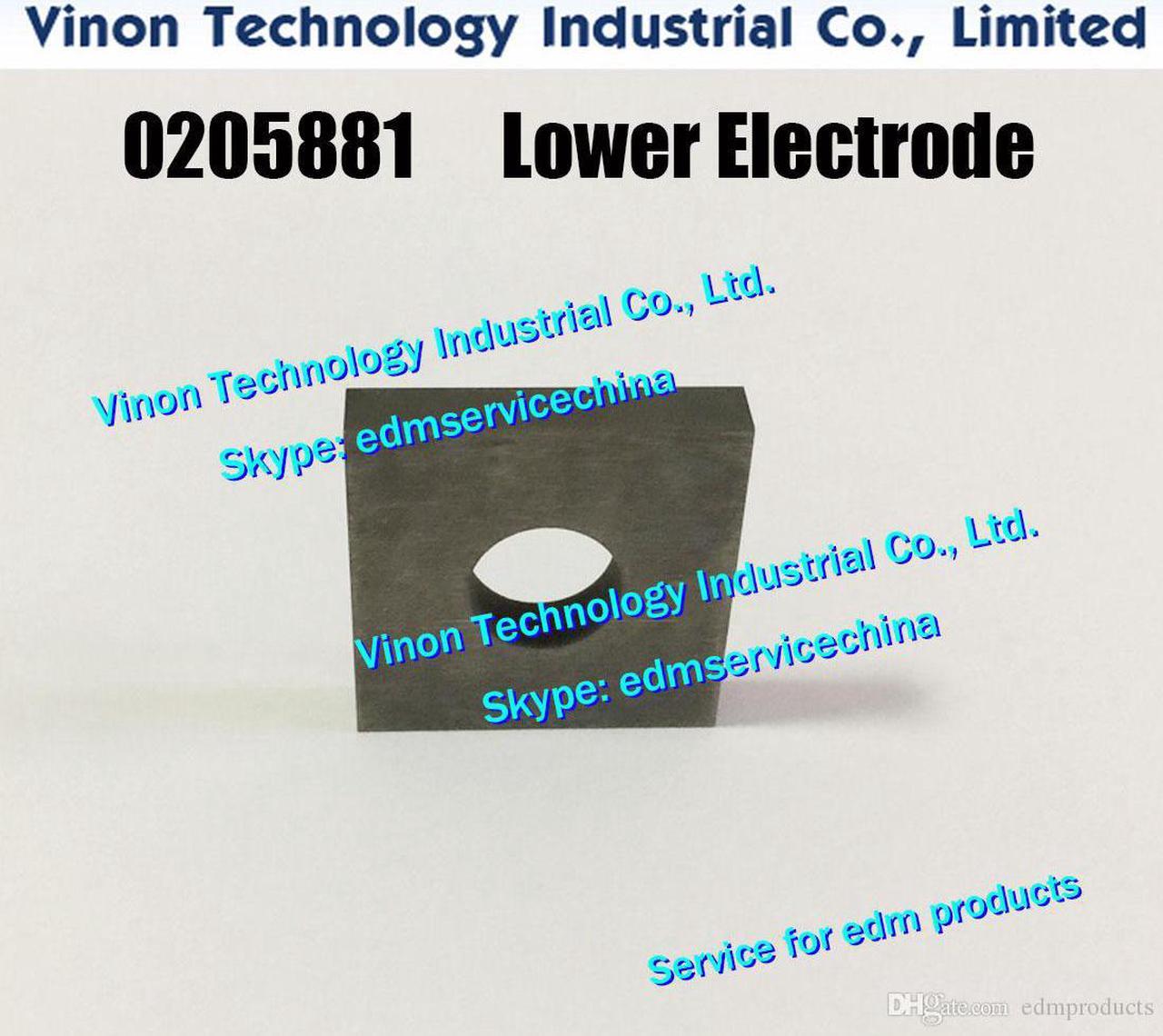 S017 Lower Electrode C12420B, 0205881 20x20x4tmm, AWT EL Plate MT502325B for Sodic k AG400L,AG600L,AQ400L,AQ600,AP650L,