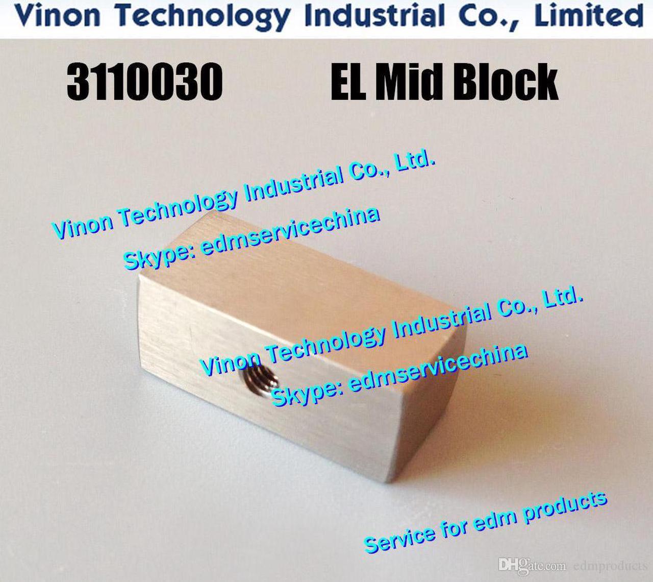 3110030 edm EL Mid Block 0205812 18x7.5x9T, Intermediate Electrode CW502225C,H47189C,21216SC for AQ400,AQ600,SL400,SL600,AG360L