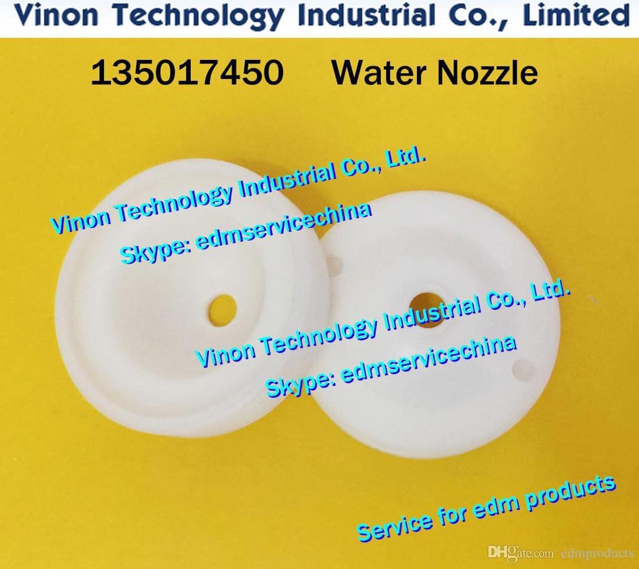 (2pcs/lot) 135017450 edm Upper Nozzle D6 Speed Edition V2, 135.017.450 High Speed Water Cover D6mm for CUT200/300/400 machine