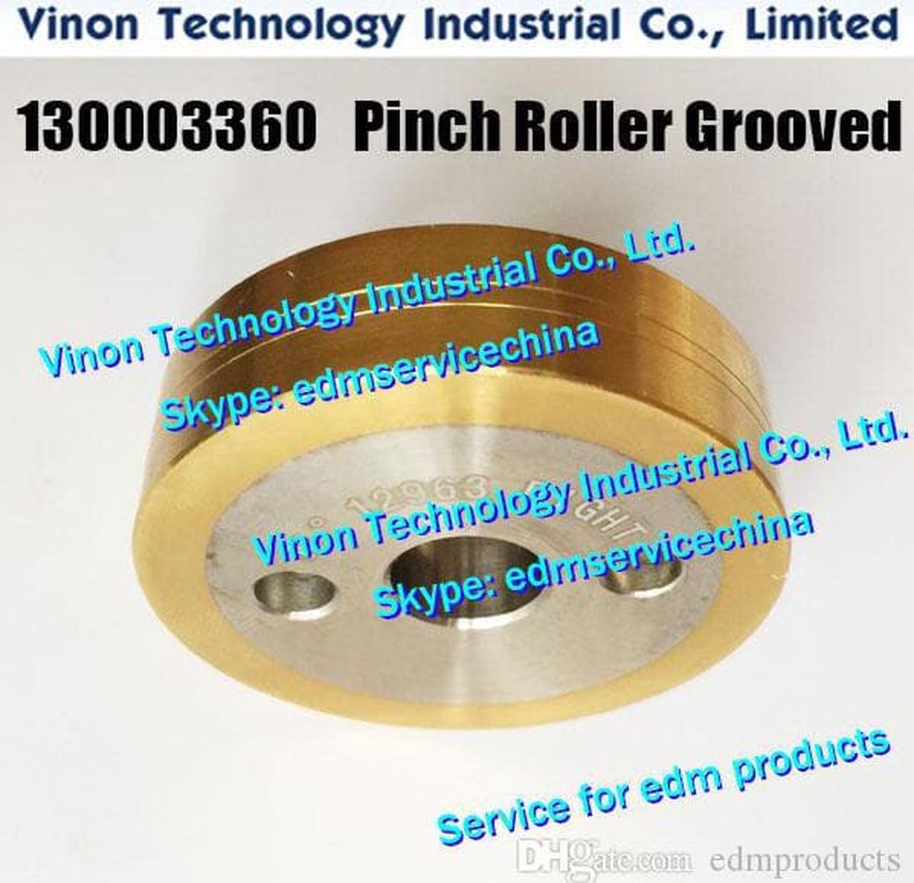 130003359 edm Left Pinch Roller Flat C407 Ø50xØ12x14t for ROBOFIL 290,300,310,500,510,690 130.003.359, 130-003-359 Pinch Roller