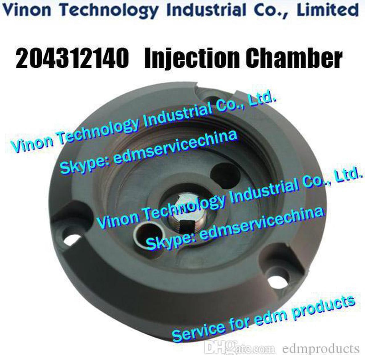 204312140 edm Injection Chamber Lower Ø70x44L for ROBOFIL 100,200,400. Charmilles 431.214,204.312.140,200420451,420.451,430.629.