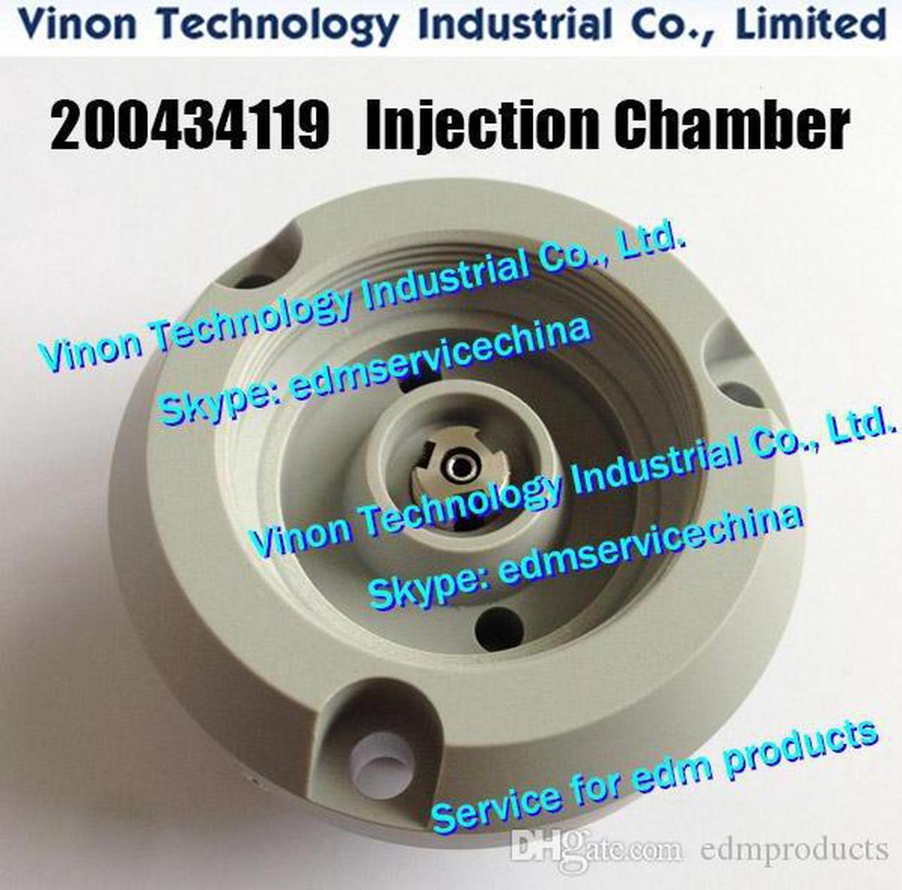 200434119 edm Injection Chamber Upper Ø70x44L for ROBOFIL 290,300,310,500,510. Charmilles 200.434.119, 135016321, 135.016.321, 4