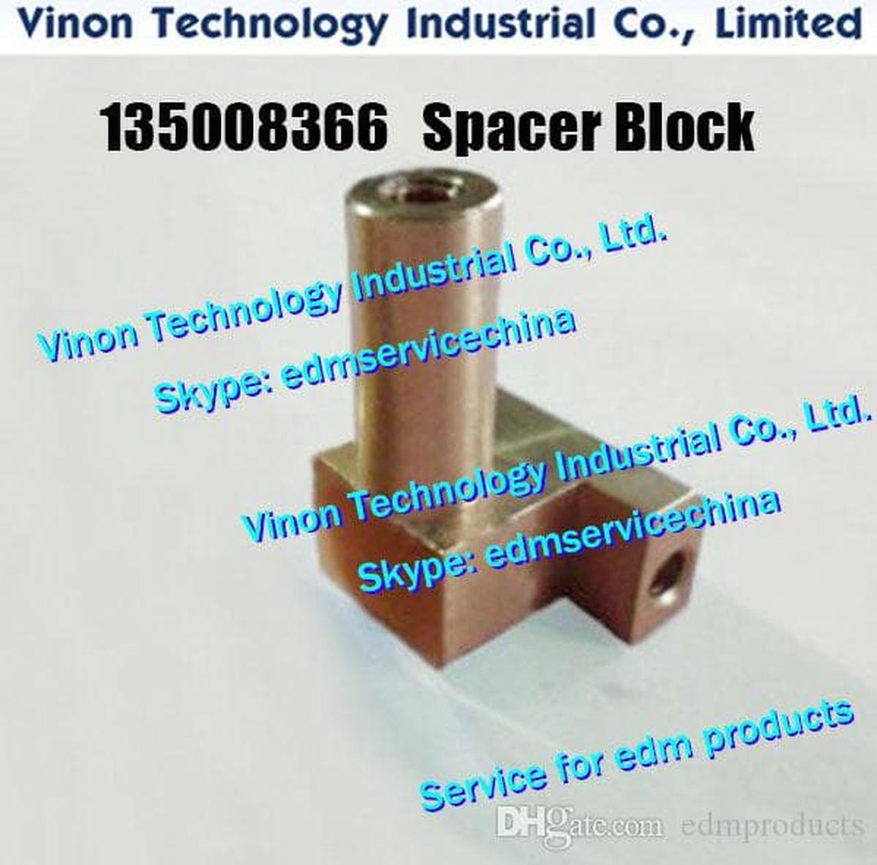 135008366 Charmilles Spacer Block for Robofil 230F,240,290,300,500,CUT20,CUT30. 135.008.366, 135-008-366 edm Holder for Power