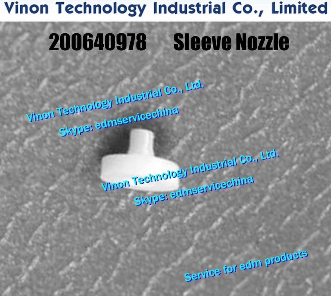 Charmilles 200640978 Ceramic Sleeve Nozzle for ROBOFIL CA20,CA30,CUT20 series. edm spare parts 200.640.978, 640.978