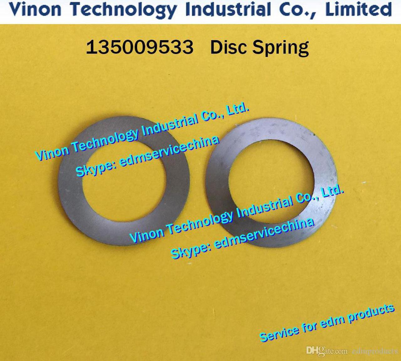 (10pcs) 135009533 edm Disc Spring (10pcs per set) Ø27.7xØ17.3x0.4mm for ROBOFIL 190,290,300,310 edm spare parts 100340805 CUP SP