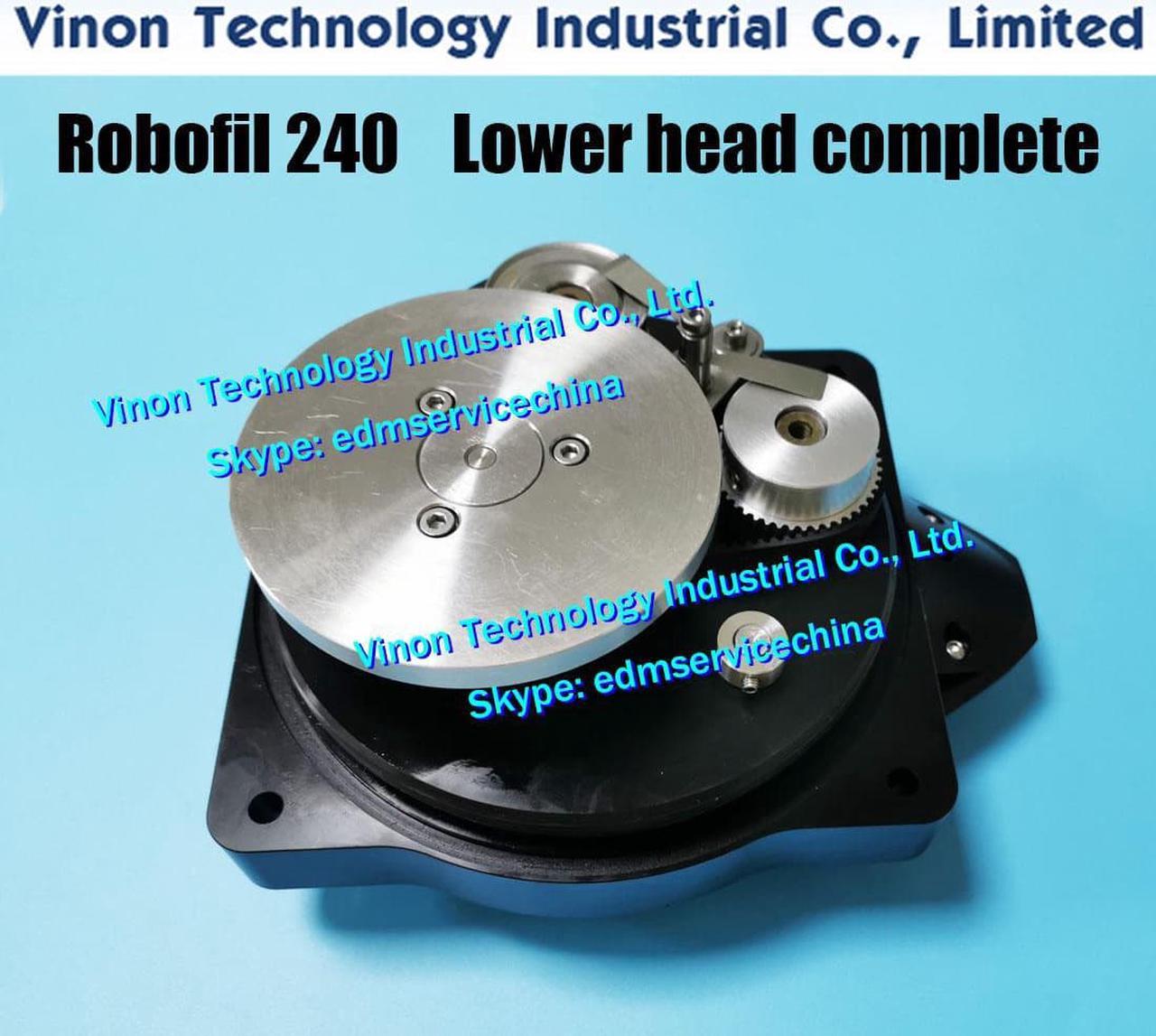 (1 Set) Robofil 240 Lower Head Set for Charmilles 230F,240,330F,440 series wedm machines. 204629240 edm wear parts 204629240N, 2