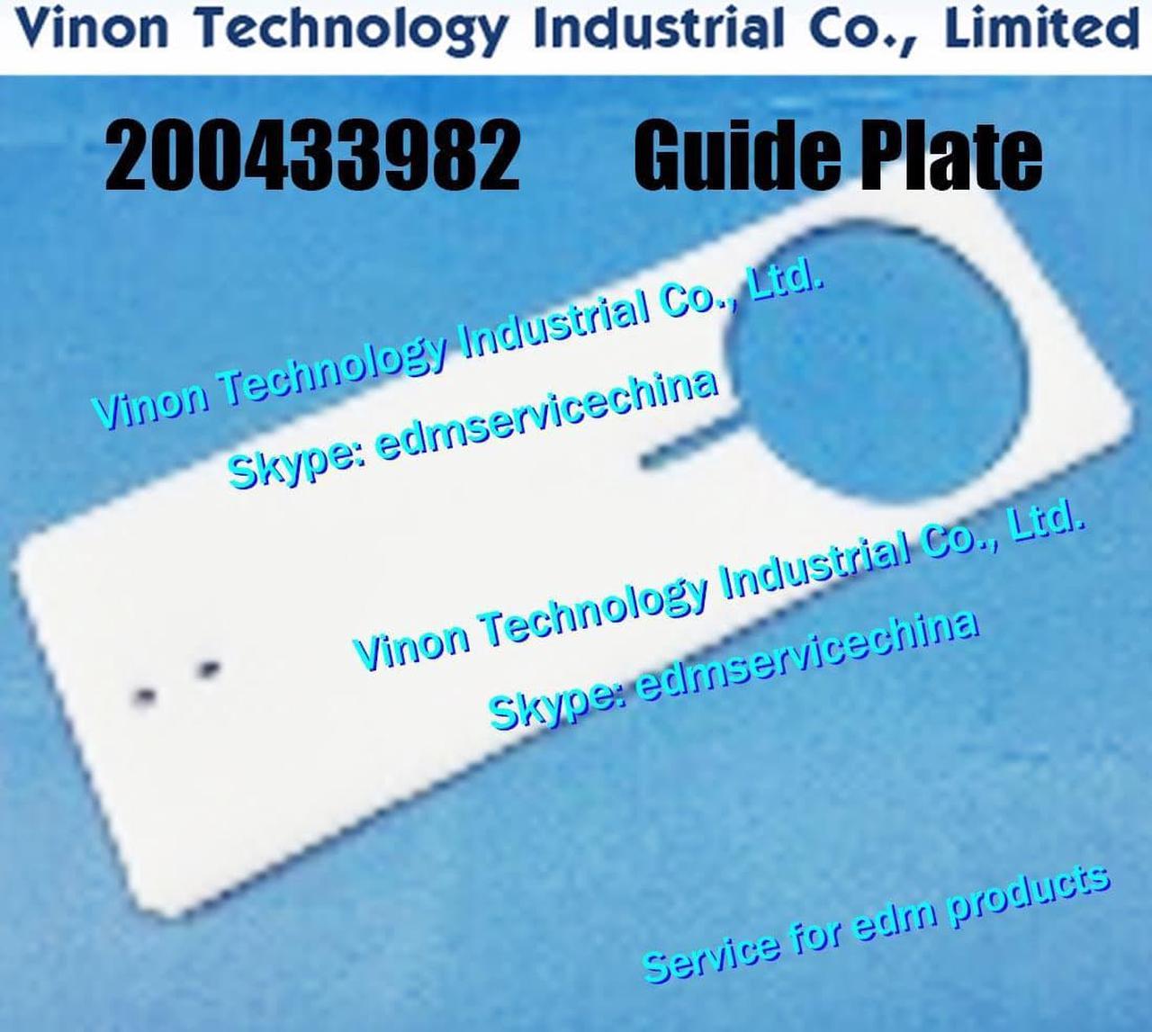 200433982 Guide Plate for ROBOFIL 230F, 330F series Charmille s 200.433.982, 433.982 edm spare parts Slider