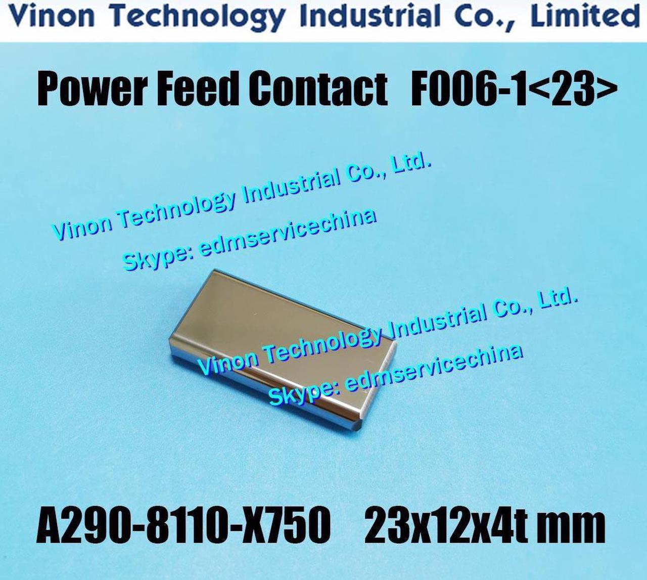 (2pcs) A290-8119-Z780 26x10x4tmm Power Feed Contact F008 Lower for Fanuc iD,iE, Level Up (iD2) edm electrode pin F006-2(26) A290