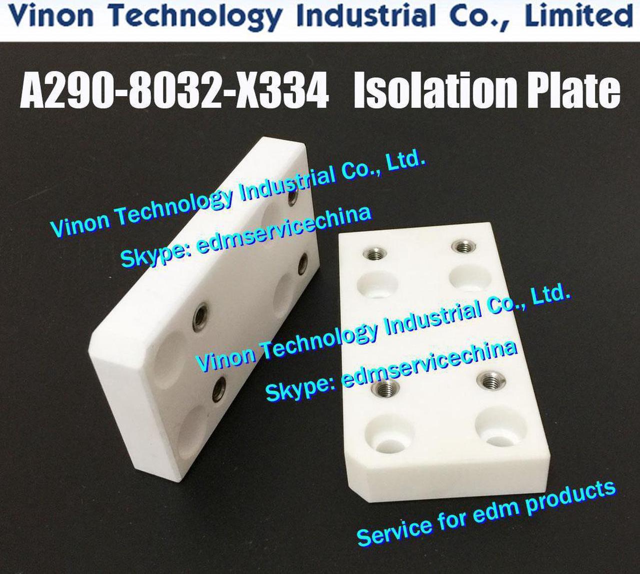 A290-8032-X334 F303 Isolation Plate (73Lx39Wx12H), F anuc Lower Isolator Plate A2908032X334, A290.8032.X334, 24.56.002