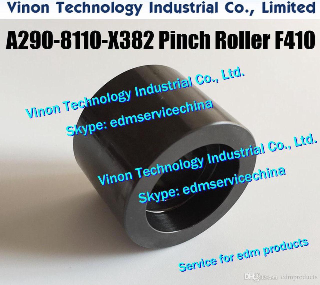 A290-8110-X382 edm Pinch Roller (Black Ceramic+SUS) F410 Ø40x28x30mm Feed section for Fanuc C A2908110X382,A290.8110.X382 edm