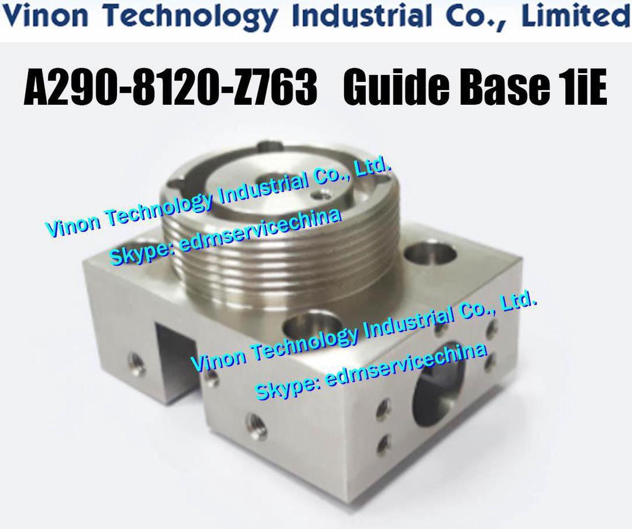 A290-8120-Z763 edm Die Guide Base 1iE for Fanuc iD,iE,CiA,C400iA,C600iA series machines. Fanuc edm wear parts A2908120Z763