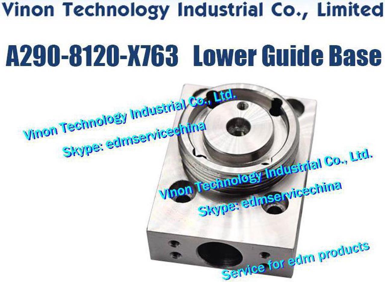 A290-8120-X763 Fanuc Lower Die Guide Base (Stainless Steel) for Fanuc iD,iE series CNC WIRE CUT EDM MACHINES A290.8120.X763 EDM