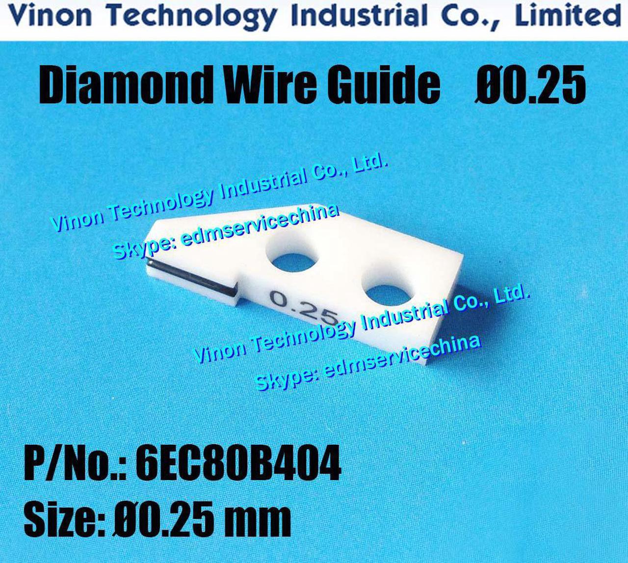 6EC80B404 Diamond Wire Guide Ø0.25mm A101 for precision taper cutting for Makino CNC WireCut EDM Machines, edm parts 6EC.80B.404