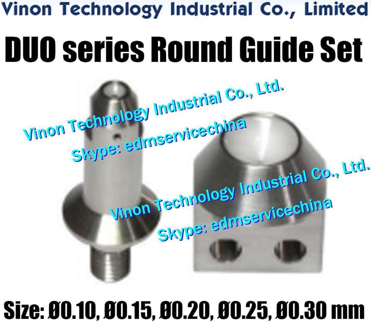 Ø0.30 Set of Makino DUO Round Diamond Wire Guide Upper & Lower 23EC085A215+20EC090A211. Makino DUO43,DUO64 Wire Guide edm parts