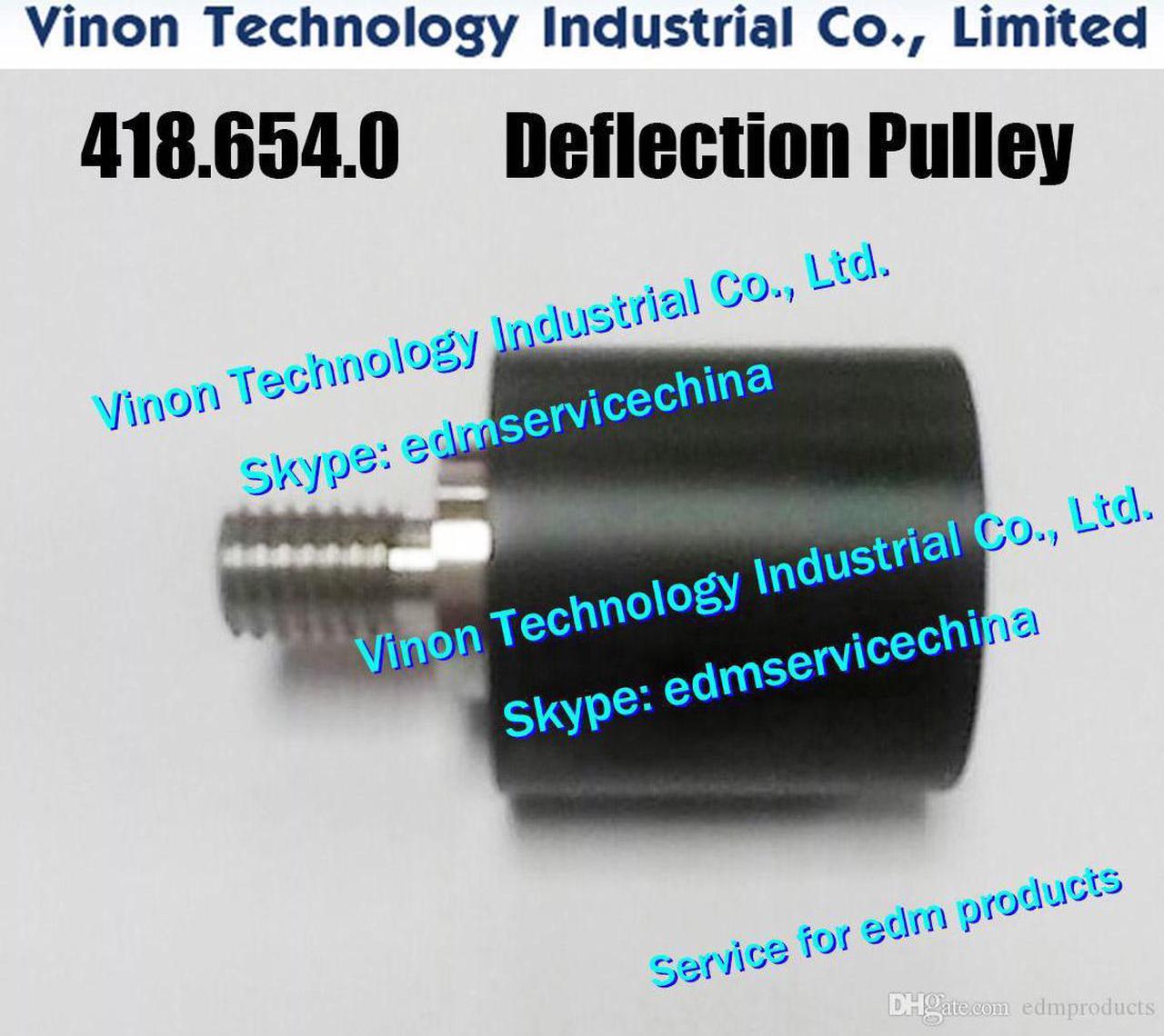 Agie 418.654.0 edm Deflection pulley complete Ø25mm for Agie AC150-AC370HSS SPRINT 418.654,4186540, A418654, A526 Reverse Roller