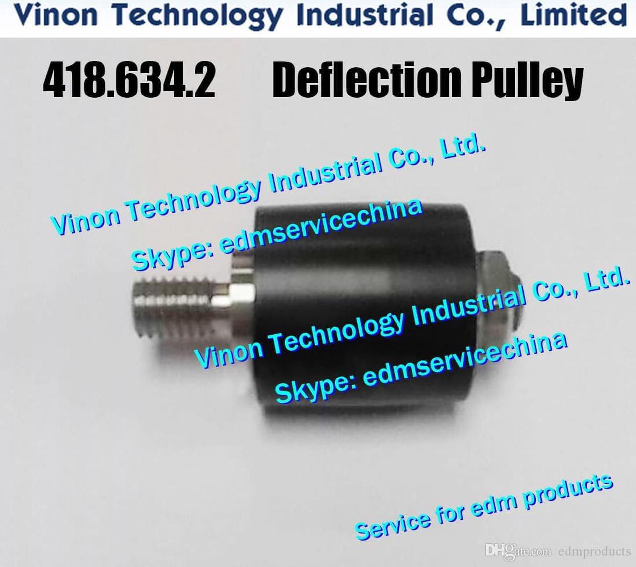 Agie 418.634 edm Deflection pulley complete Ø25mm for Agie AC150-AC370HSS SPRINT 418.634.2, 418634, A418634, A524 Reverse Roller