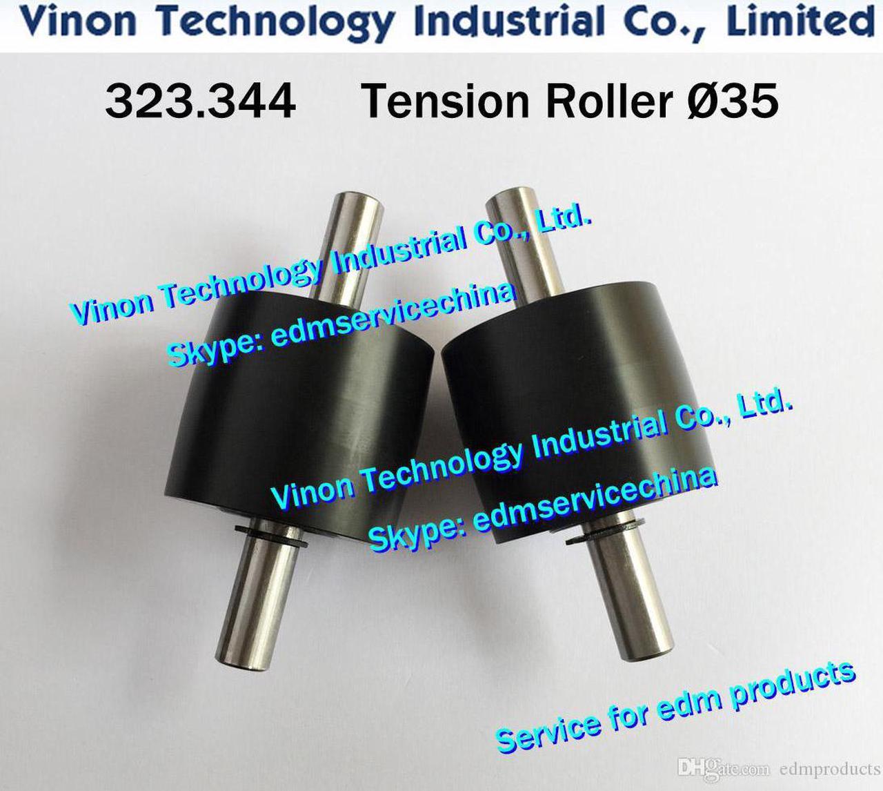 323.344 Ø35mm edm Tension Roller A506, 323.344.2 Pulley wire pick up d=35mm for Agie AC100-AC300 low-speed wire-cut edm machine