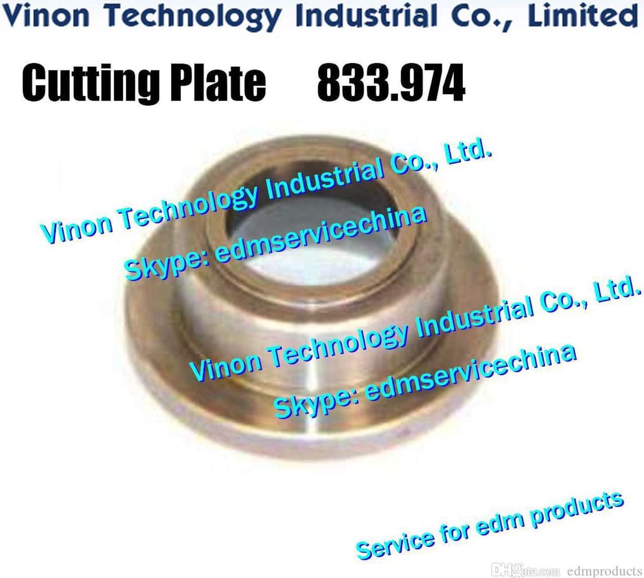 833.974 edm Cutting Plate (Tungsten Steel) Ø20.5xØ15x8.5tmm for Agie Classic,Evolution,Excellence,Challenge machines 833974, 590