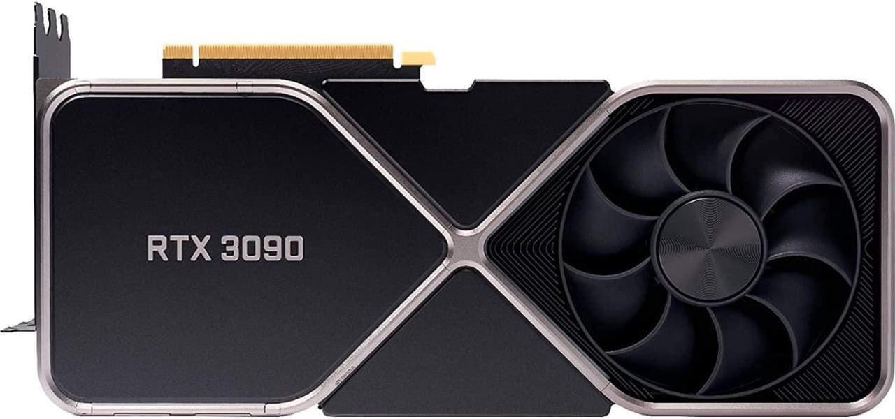 Main image of NVIDIA GeForce RTX 3090 Founders Edition Graphics Card 24GB GDDR6X - Titanium and Black