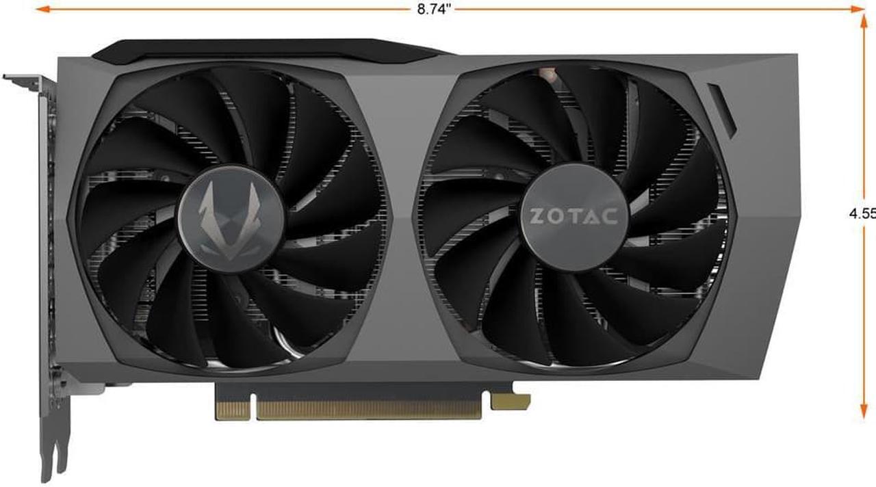 Alt view image 2 of 5 - ZOTAC GAMING GeForce RTX 3070 Twin Edge OC 8GB GDDR6 256-bit 14 Gbps PCIE 4.0 Gaming Graphics Card, IceStorm 2.0 Advanced Cooling, White LED Logo Lighting, ZT-A30700H-10P