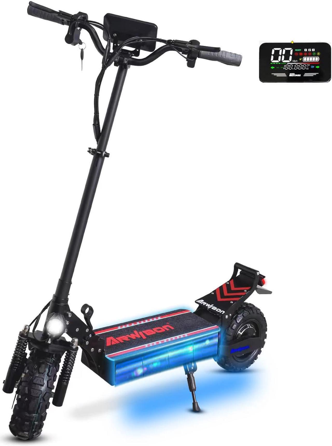 Main image of Arwibon Q30 Pro Electric Scooter for Adults - 2500W Motor, Up to 38 MPH Range 30 Miles, 52V/18AH, 440 Lbs 11" Heavy Duty Vacuum Off-Road Tire, Disc Braking, Escooter, Iscooter