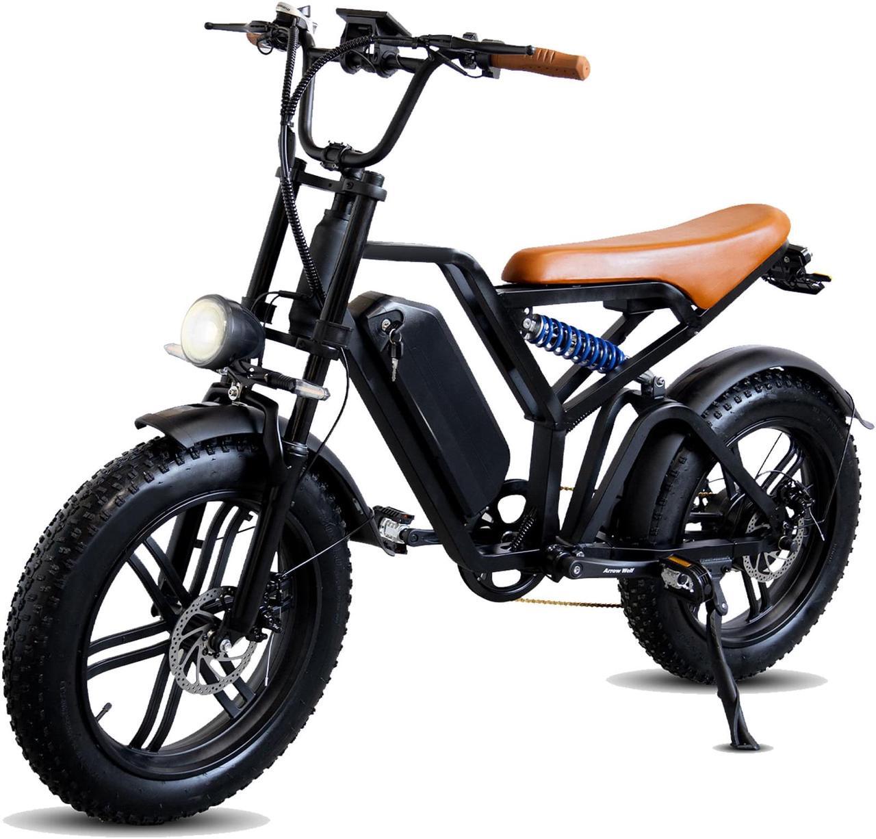 Main image of Electric Bike for Adults, Ebike 1000W/48V/20Ah, Tank 20" Fat Tire Electric Bicycles Up to 30MPH & 68 Miles with Removable Battery, Colorful Dispaly, Throttle & Pedal Assist, Shimano 7-Speed