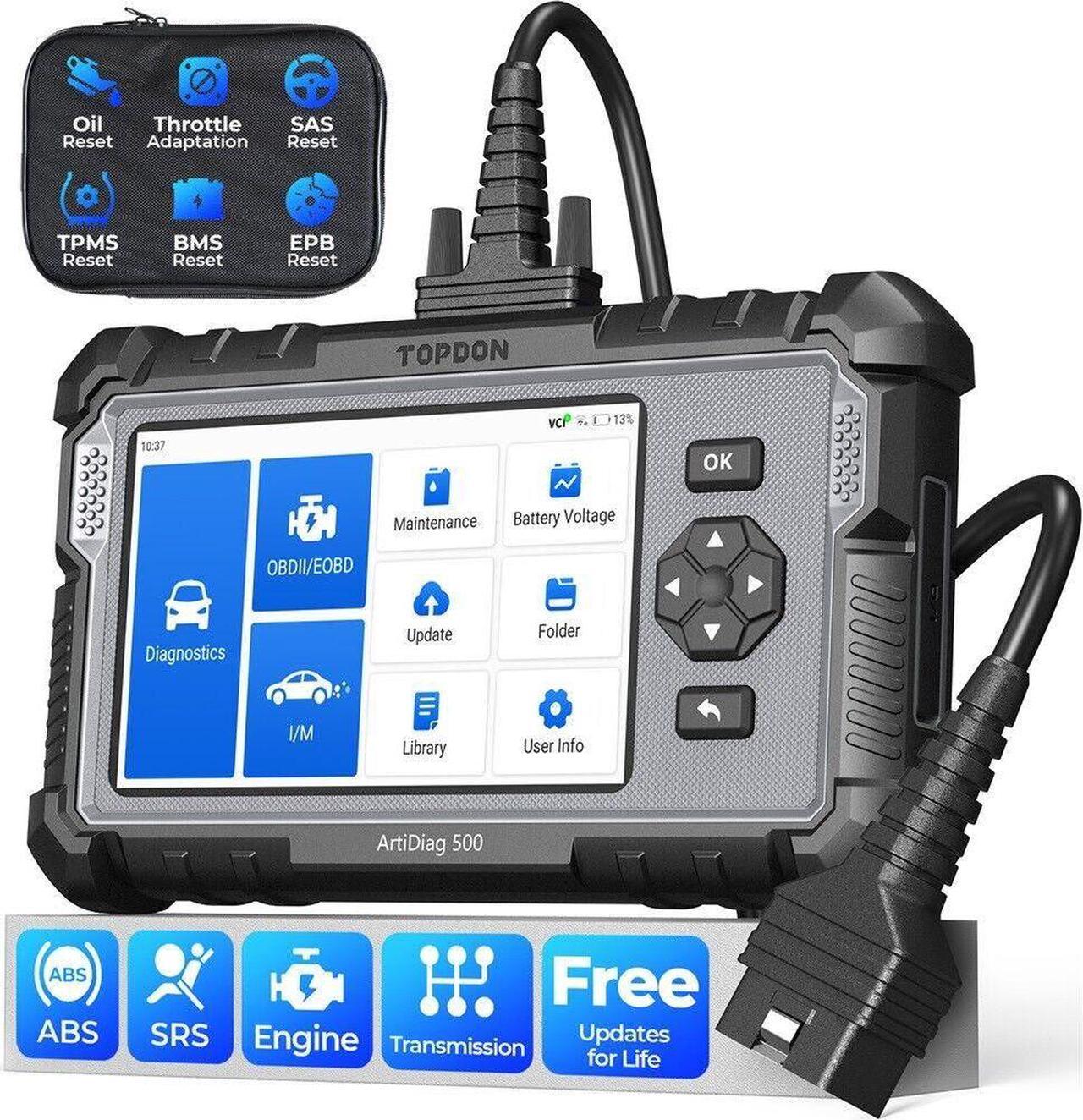 Main image of OBD2 Scanner TOPDON ArtiDiag500 Car Diagnostic Scanner Engine ABS SRS Transmission CAN Diagnostic Full OBD2 Test