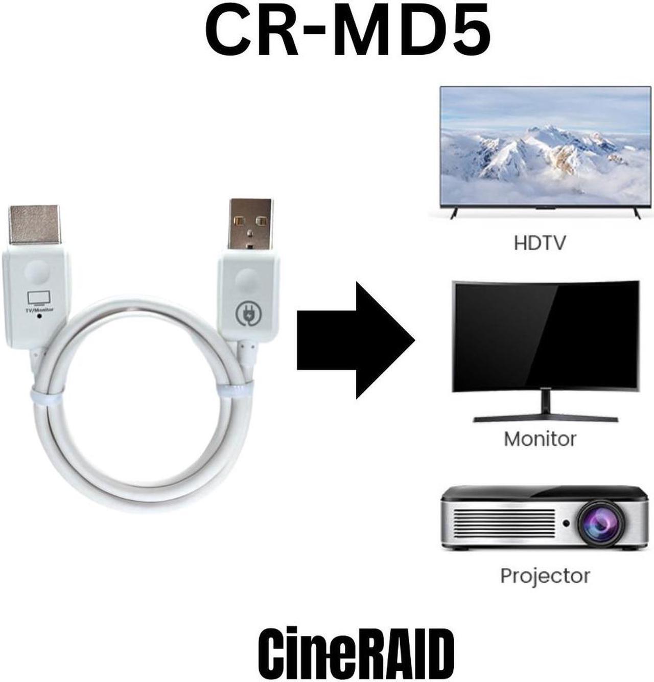 Alt view image 3 of 5 - CineRAID CR-MD5 (Wireless USB 3.1 Type-C to HDMI Transmitter and Receiver)
