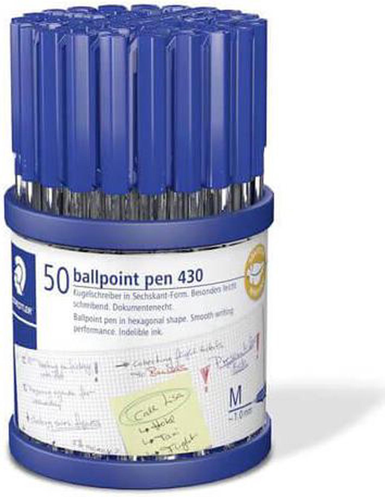 Staedtler Stick Pen Medium Ballpoint 50/cup - Blue