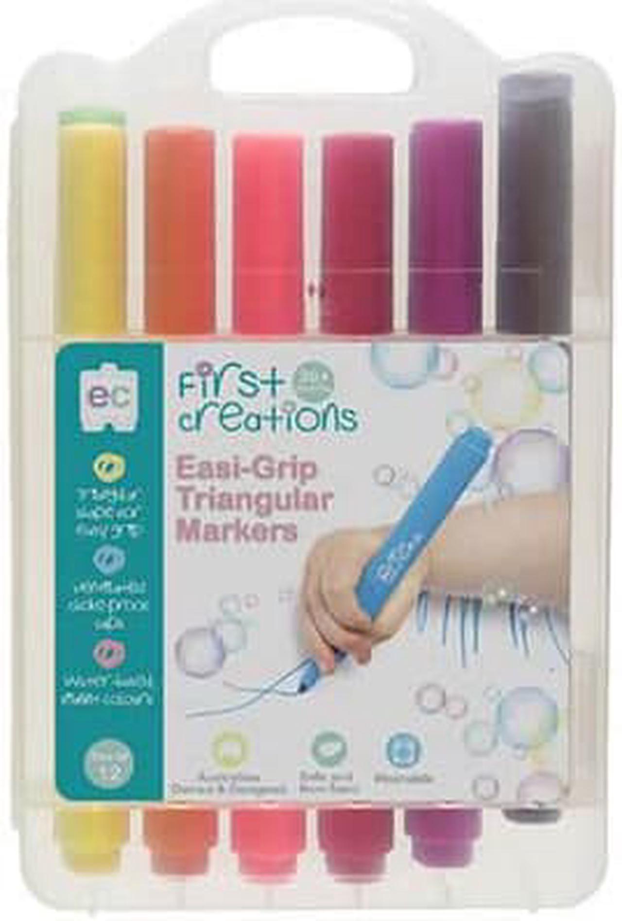 First Creations Easi-Grip Triangular Marker - 12pk