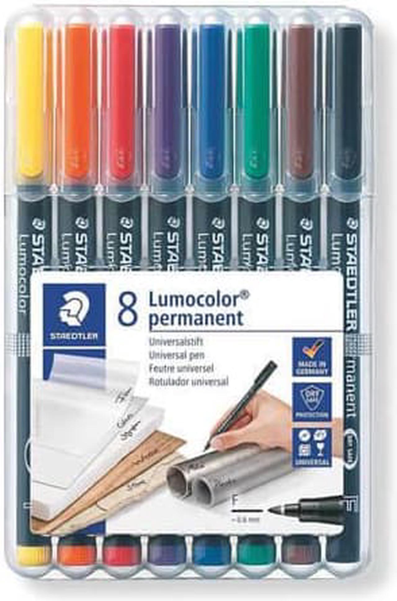 Staedtler Lumocolor Permanent Marker 0.6mm - Wallet of 8