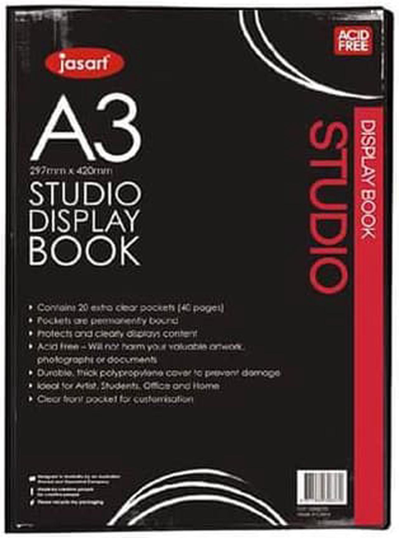 Jasart Display Book Black (20 pages) - A3